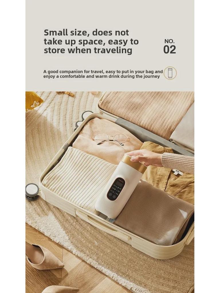 Электрический мини-бойлер Modong — портативный, с постоянной температурой, идеально подходит для общежития или путешествий.