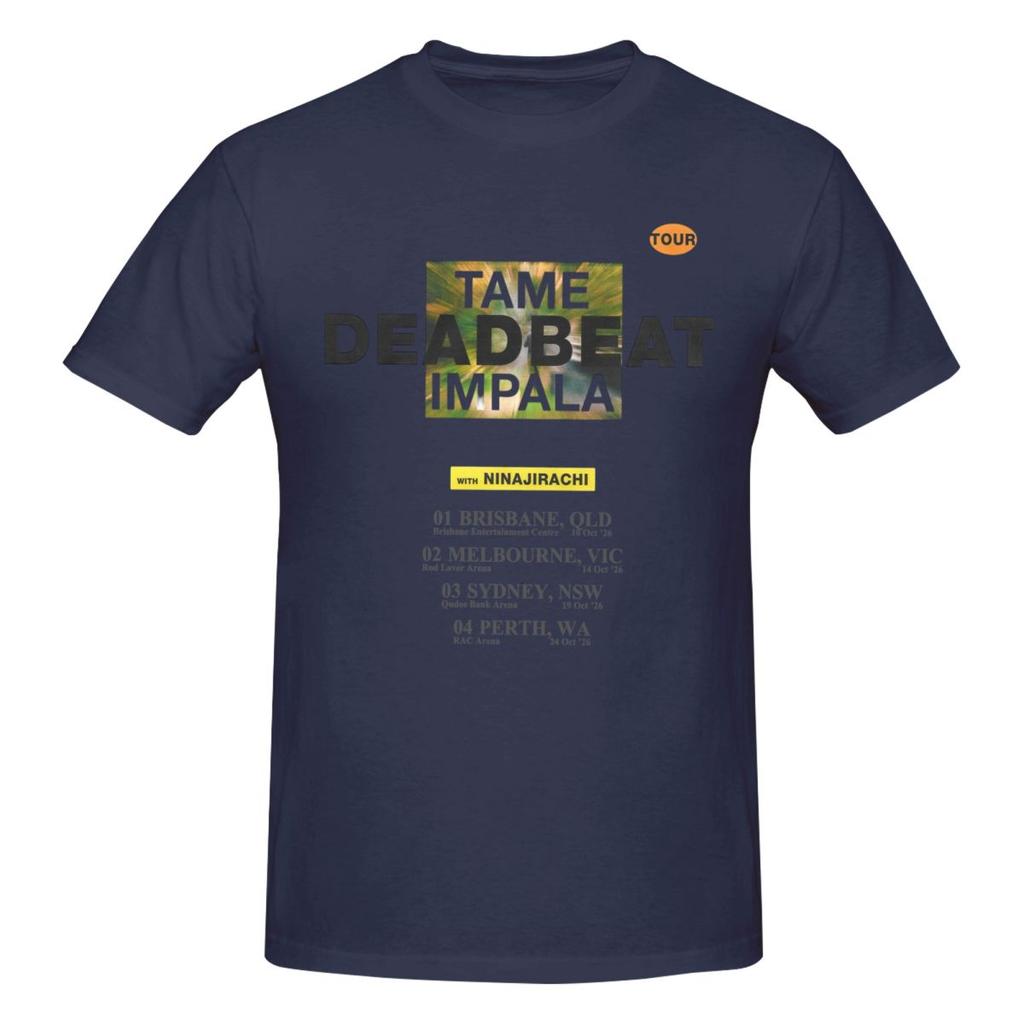 Tame Impala Deadbeat Tour 2026 Модные Футболки Графические Y2k Уникальные Индивидуальные Унисекс Wounisex Футболки Одежда