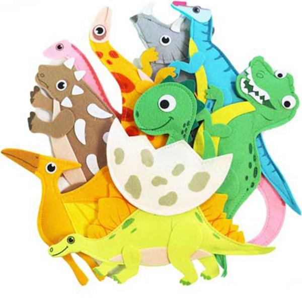 Momsboard Felt Plell Magnet Dinosaur, 1, 9 Pieces, Korea Best Toddler Puzzle