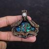 Tree Of Life Abalone Shell Pendant Copper Wire Wrapped Gemstone Jewelry Handmade Pendant Rainbow Moonstone Pendant Copper Wire Wrap Pendant