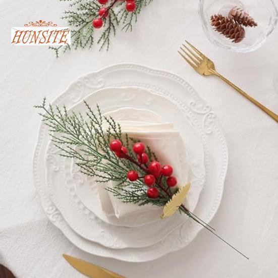 10/30 шт. имитация ягод многоразовые яркие цветные красные ягоды рождественские украшения