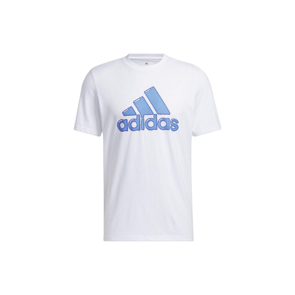 adidas Спортивная футболка с коротким рукавом и логотипом Pen Fill, мужские топы, белые HS2512