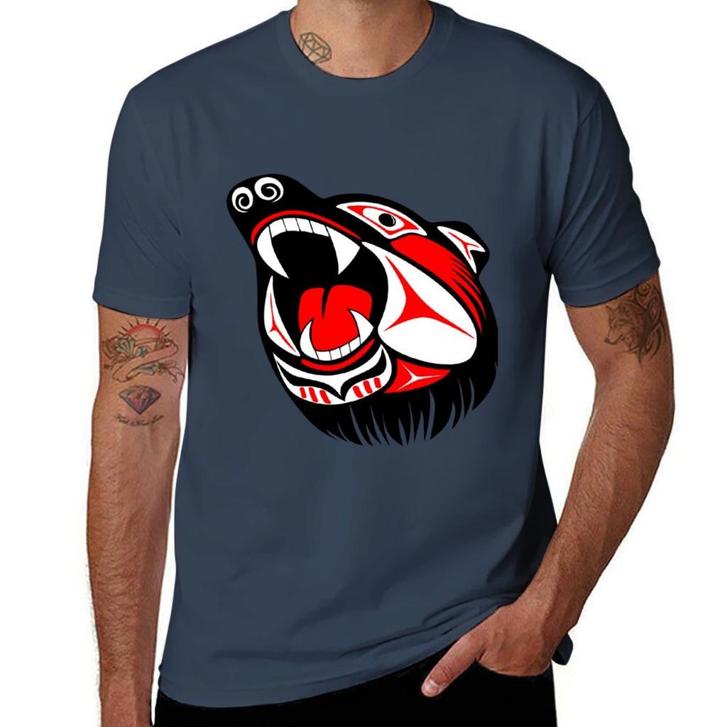 Native Bear 03 Tshirt Antiperspiration Workout Top Tshirt