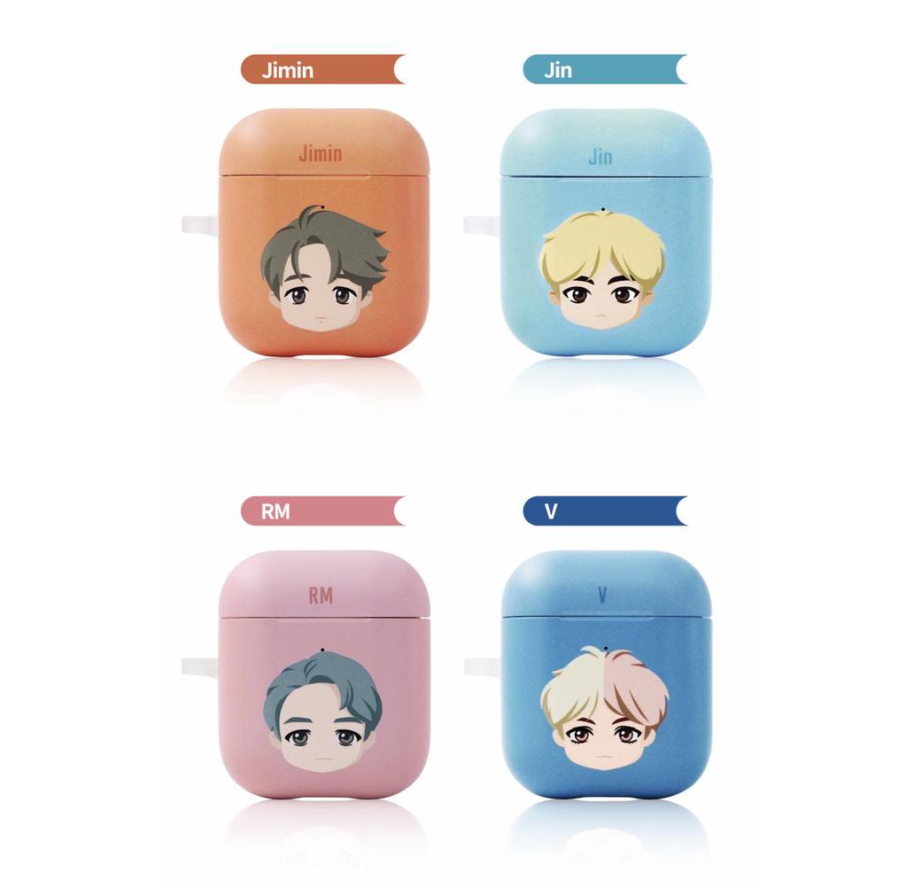 BTS Жесткий чехол для наушников Basic Herd (RM, Джин, Шуга, Чимин, Джей-Хоуп, Ви, Чонгук)