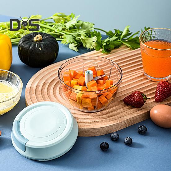 Ручная давилка для чеснока, съемная прозрачная, безопасная для пищевых продуктов, высокоэффективная мясорубка для чеснока, измельчитель с контейнером, кухонная резка для лука и овощей