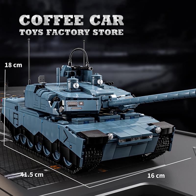Основной боевой танк Т-14 Строительные кубики KF51 Тяжелые бронемашины MOC Блоки Игрушки Модель военного танка Второй мировой войны Подарки для взрослых и детей