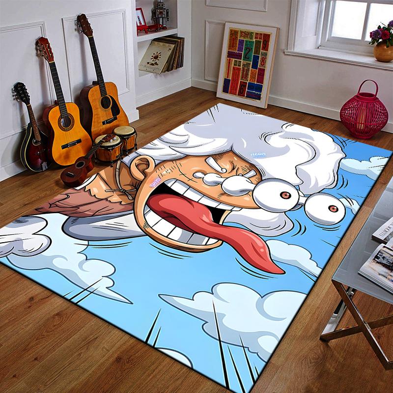 Energetic Cartoon Character Design Patterned carpet a non slip rug suitable for all seasons and any setting, gift