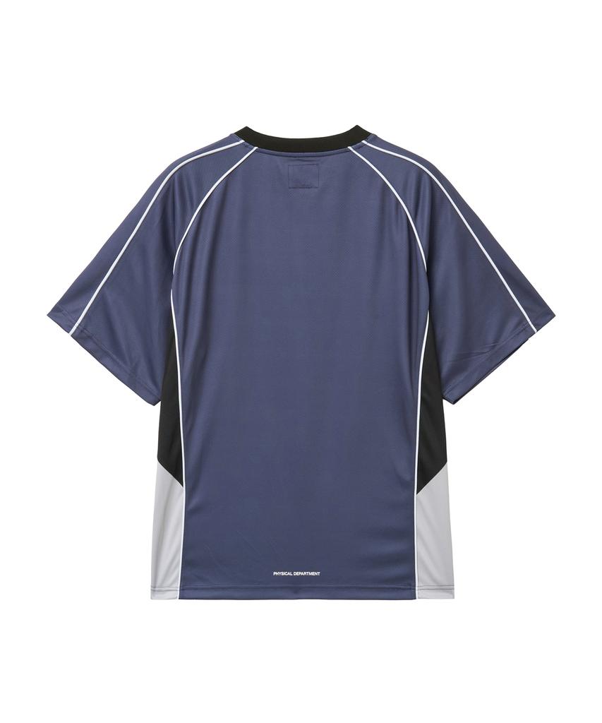 PHYPS MOTORCYCLE Mesh Block Jersey Short Sleeve Blue