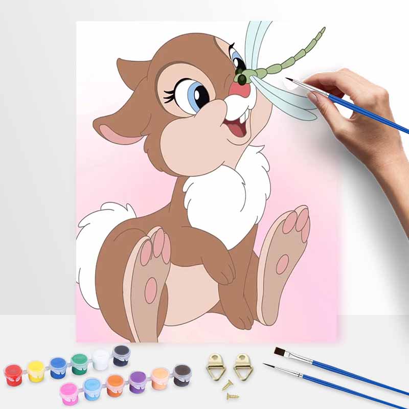 Disney Кролик Траппер Масляная краска Набор для ручной росписи Декорация Классический стиль Домашний декор Искусство и ремесла Роспись Подарок для DIY Настенное искусство