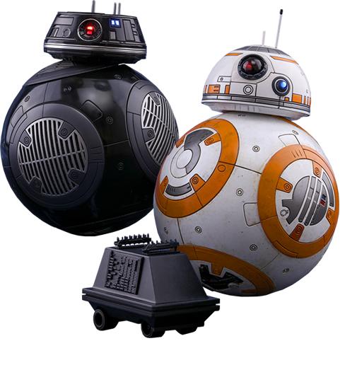 Фигурка Hot Toys MMS442 - Звездные войны : Последние джедаи BB-8 и BB-9E