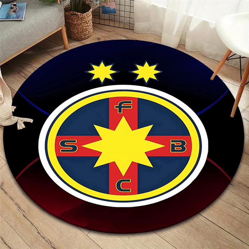 Круглый ковер FCSB, Ковер для гостиной, спальни, дивана, игровой комнаты, Декор, Нескользящий коврик для пола