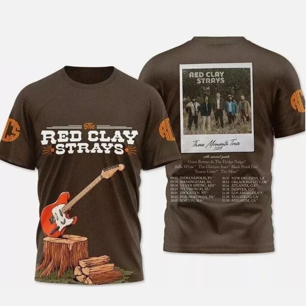 New The Red Clay Strays These Moments Tour Gift For Fans S-6XL 3D T-shirt SS2498