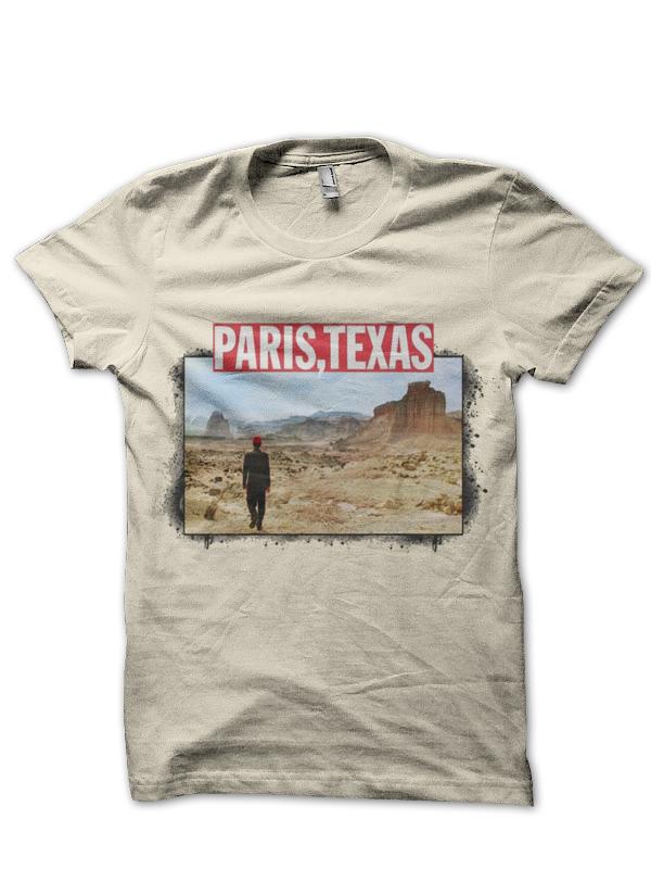 Classic 90's Horror Movie Paris Texas Graphic Print T-shirt Vintage Washed Cotton Men Women Summer Streetwear Oversized New Tees