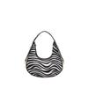 Women'S Bag Fashion Shoulder Bag Texture Pu Armpit Bag Personalized Zebra Pattern Crescent Bag