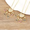 Nidin Fashion Hot Family Member Pendant Necklace Micro-Studded Zircon Love Heart Boy Girl Parent-Child Jewelry Mother's Day Gift