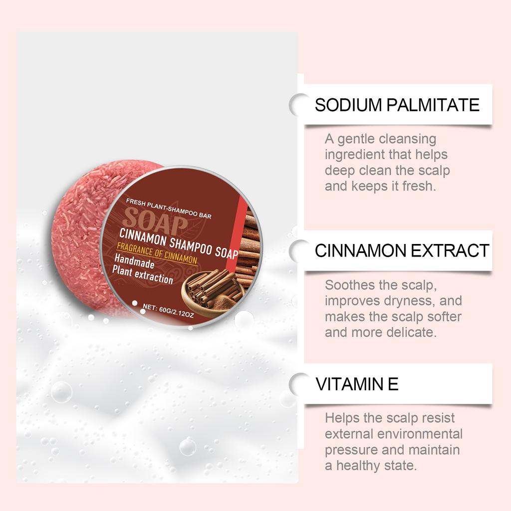 Ароматизированный шампунь-мыло нежно очищает и питает волосы, улучшает состояние кожи головы, долговечен и является лучшим выбором для ежедневного ухода за волосами.