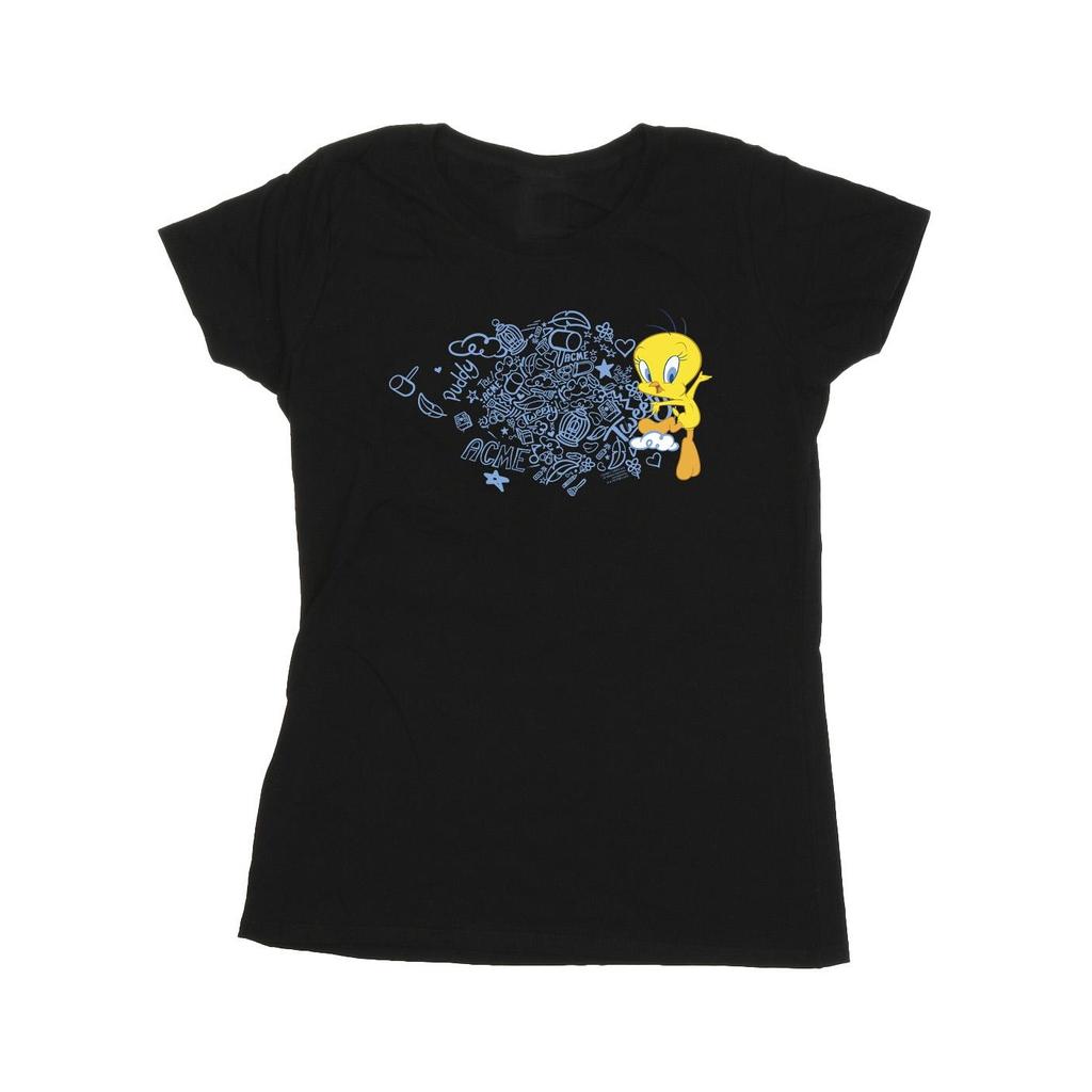 Looney Tunes Womens/Ladies ACME Doodles Tweety Cotton T-Shirt