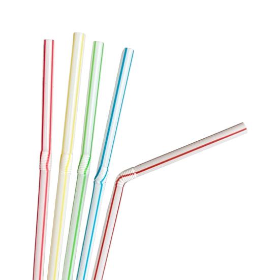 100 шт. гибкие пластиковые трубочки одноразовые питьевые трубочки разных цветов 21 см гибкие полосатые трубочки для сока для вечеринок и мероприятий