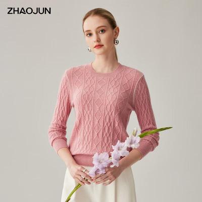 Женский свитер Zhaojun из крученой кашемировой вязки