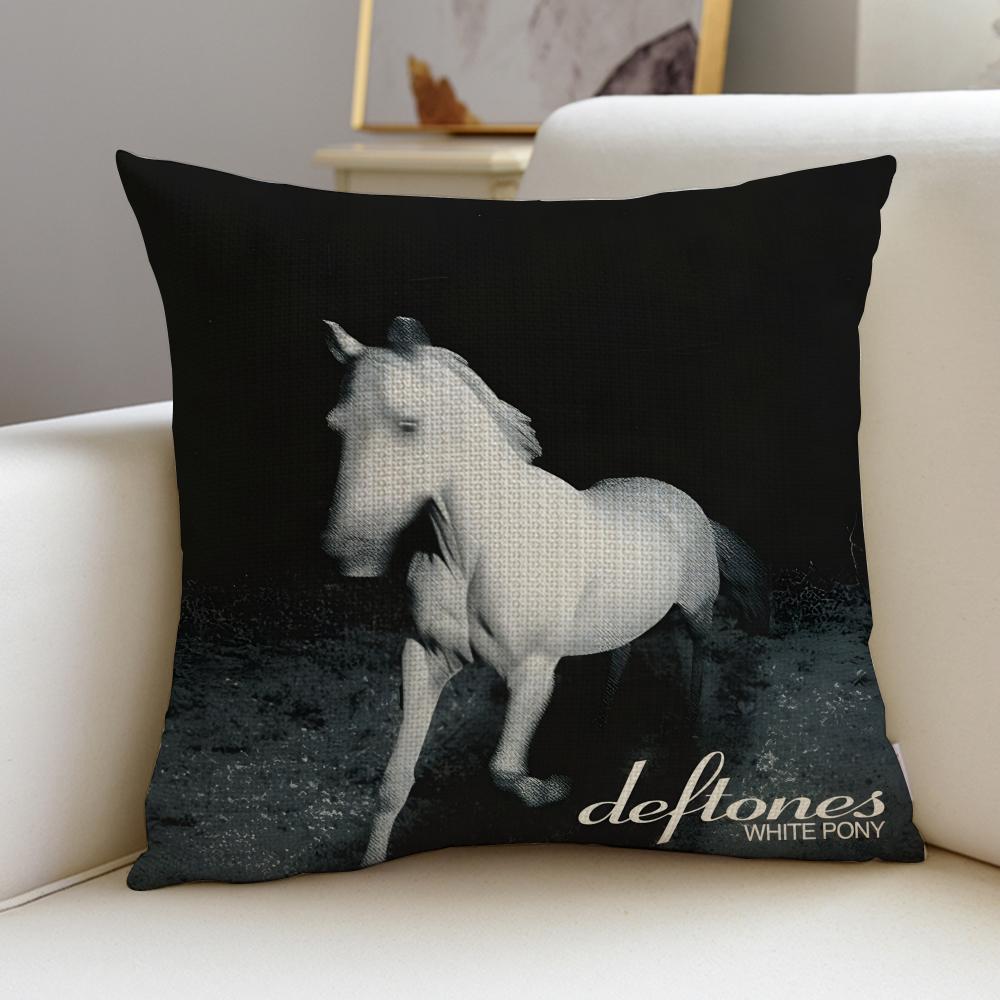 Alternative DDeftonesS Cushion Cover Breathable and skinfriendly linen pillowcase square removable and washable cushion