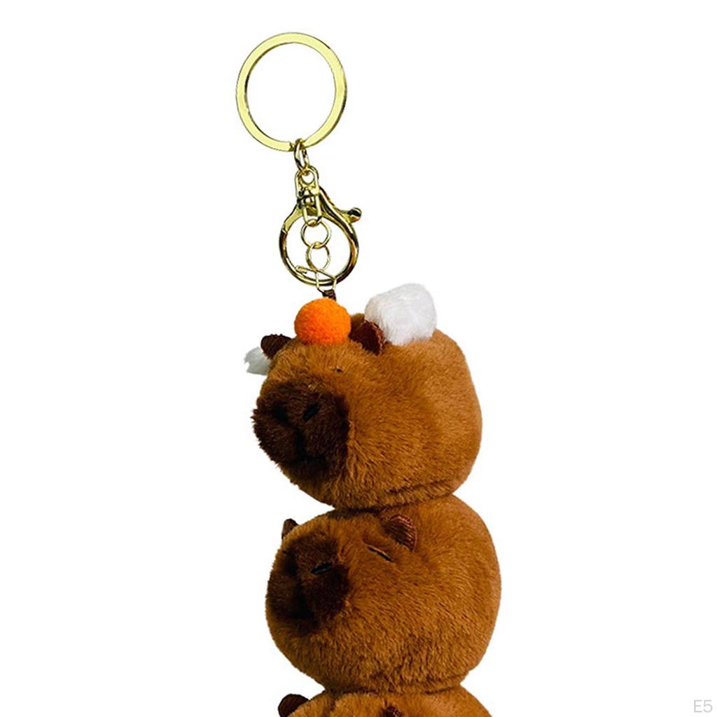 Capybara Plush Keychain Pendant Portable Cute Stuffed Animals