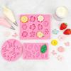 Yousheng 3Pcs Flower Leaf Butterfly Silicone Mold for Cake Decorating DIY Chocolate Candy Fondant Craft Baking Mold Flexible Easy Release Jelly