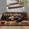 Rustic Bear Forest Rectangular Door Mat,Soft Non-Slip Machine Washable Area Rug for Entryway Hallway Kitchen Home Decor