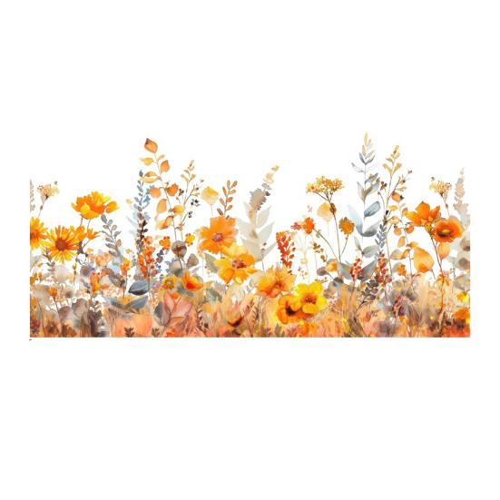 Colorful Floral Window Sticker Removable Flower Window Clings Waterproof Static Window Decal for Home Office Bedroom Bathroom Decor