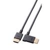 Elecom Кабель HDMI 1 м Мягкий Высокоскоростной SPEED с ETHERNET Черный L-образный Направленный влево 4K2K(30Гц) [ВЫСОКАЯ СЕРТИФИЦИРОВАННОСТЬ] CAC-HD14EYL10BK