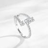 Tancise Classic 925 Sterling Silver  Zircon Ring Ladies Jewelry Wedding Promise Party Gift