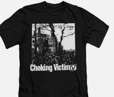 Футболка Choking Victim - Squattas paradise, инди-рок, панк, готика, унисекс.