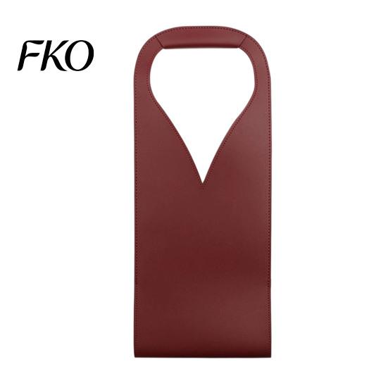 Single Wine Carrier Faux Leather Tote Bag, Portable Pouch, Waterproof Durable Bottle Holder Protector Sleeve for Champagne Beer Bag