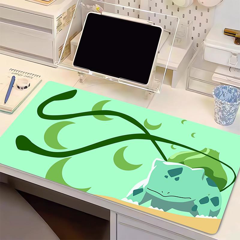 Anime Mouse Pad Computer Speed Type Varpet Mat P-Pokemon Bulbasaur For E-sports Players Laptop Keyboard Pad Mousepad PC Desk Mat