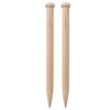 1 Pair Wooden Crochet Hook Knitting Needle Hand Weaving Tool for Scarf Sweater Blanket25mm