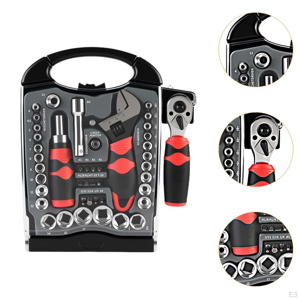 Ratchet Wrench Set Tools Multifunctional Sturdy Basic Tool Ratcheting Screwdriver for Auto