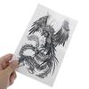 Temporary Tattoo Sticker Dragon Phoenix Body Arm Leg Waterproof Art Sticker