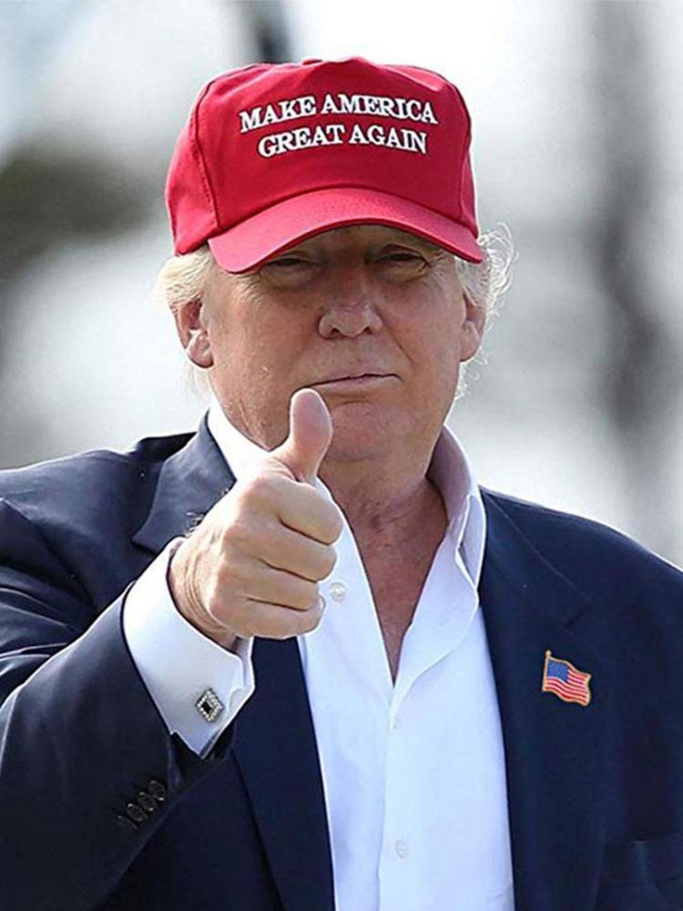 Кепка Дональда Трампа Кепка Сделай Америку снова великой Кепка Республиканской партии GOP Регулируемая бейсболка с сеткой Патриотическая кепка Трамп в президенты I6S7