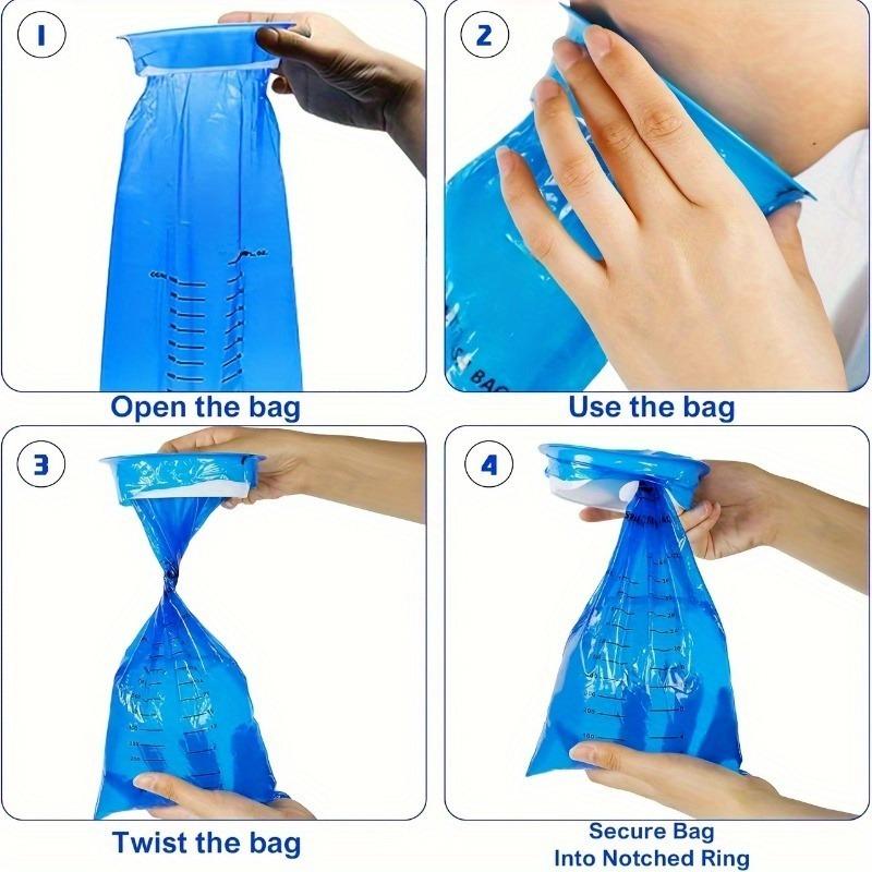 10Pcs Leak-proof Vomiting Bag Car Portable Motion Sickness Bag - Deodorizing, Durable