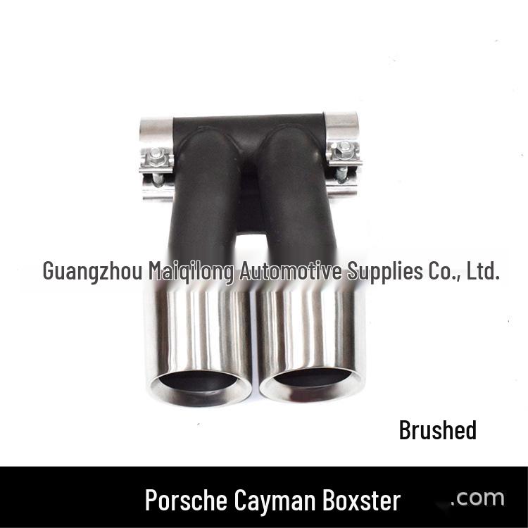 Черный патрубок с двумя выходами для Porsche 718 Boxster/Cayman 981 GTS Модификация выхлопной системы