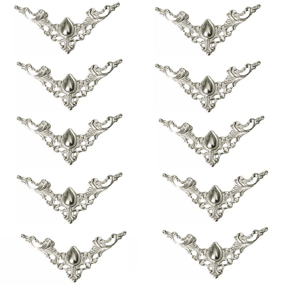 Бронзовый Скрапбук DIY Резной Золотой Угловой Протектор Орнамент Защита Мебели Угловые Кронштейны