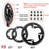 Звезда 104BCD 64BCD Одиночная/тройная Скорость MTB Звезда 3x9S 3x10S Велосипедная Звезда для 27S 30S Велосипедного Шатуна Mtb Запчасти