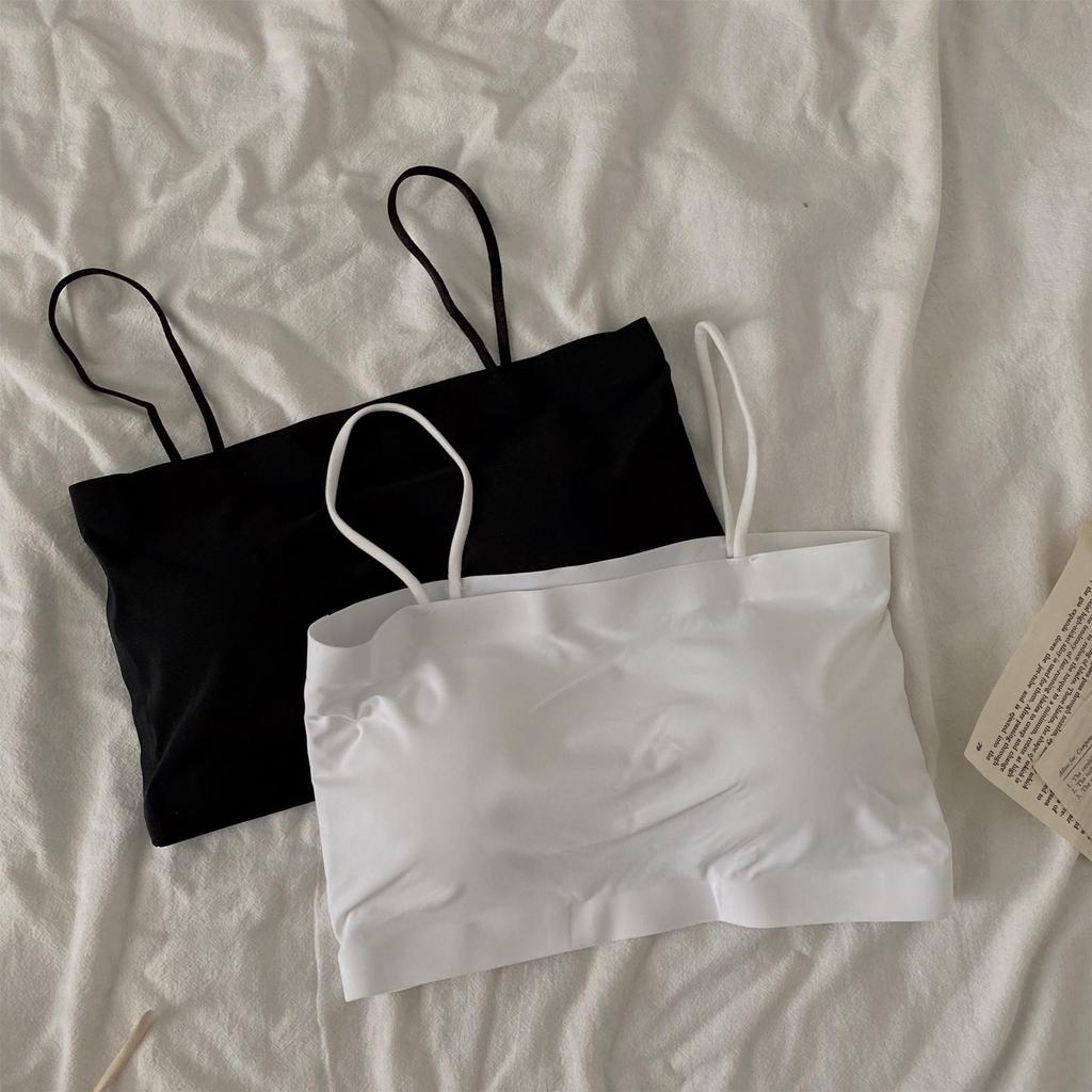 Майка Ice Silk Anti-Exposure с нагрудными вкладышами для женщин – идеальная летняя верхняя и нижняя одежда