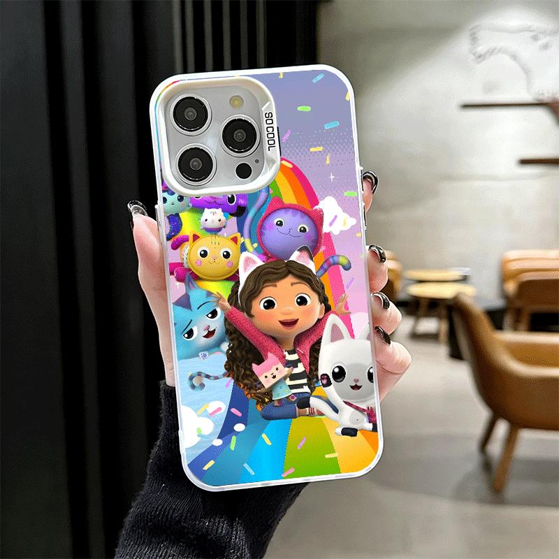 G-Gabbys Dollhouse Cartoon Soft Phone Case for iPhone 15 16 17 Pro Max 17Air 16E 14 Plus 13 12 Mini Shockproof Cover Back Shell