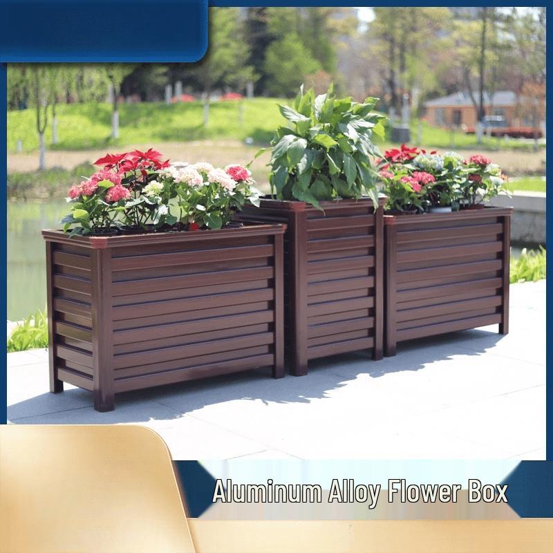 Lù Sè Aluminum Alloy Square Planter Box