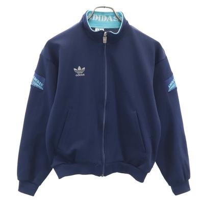 Adidas 80-е Винтаж сделано Descente Логотип Трилистник Олимпийка 160 Детский Б/У