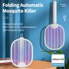USB Rechargeable Foldable Electric Mosquito Killer Fly Swatter Trap Mosquito Racket Insect Killer with UV Light Bug Zapper
