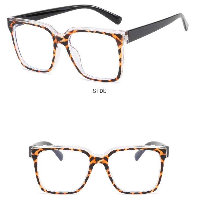 Women's Glasses Anti-Blue Light Simple Fashion Personality Retro TR90 Plain Glasses Commuter Student Travel Glasses