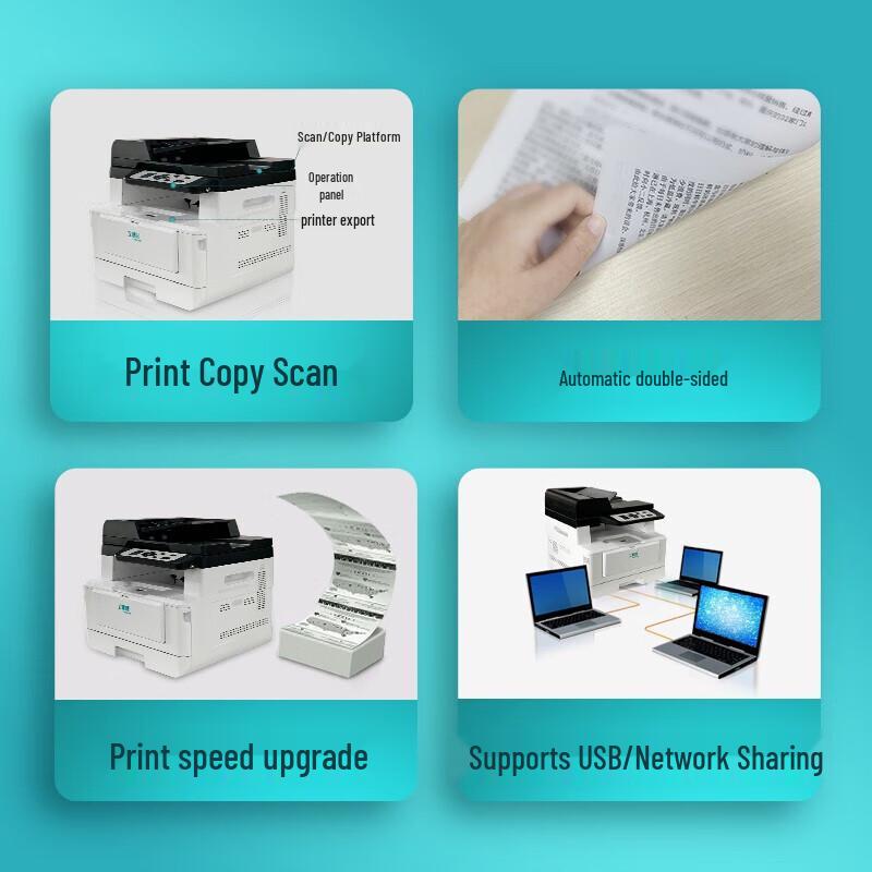 LANXUM GA7030dn A4 B&W Multifunction Printer CN plug (adapter included)