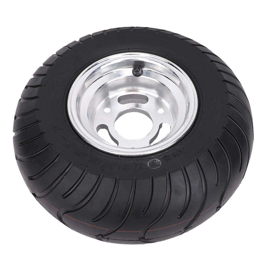 13x6.50 6 Tubeless Tires with Rim Anti Explosion 6 Inch Vacuum Tubeless Tire for Garden Tractor Rider Mower ATV UTV