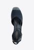 Wittchen Women's Wedge Espadrilles With Tie, Navy Blue, Synthetic Material